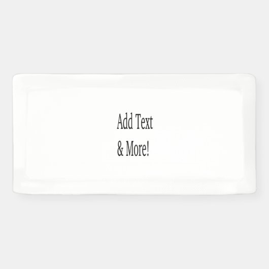 Voeg tekst & meer toe! Pas uw eigen gepersonalisee Spandoek (Horizontaal)