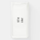 Voeg tekst & meer toe! Pas uw eigen gepersonalisee Spandoek (Verticaal)