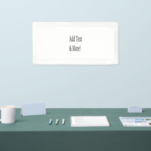 Voeg tekst & meer toe! Pas uw eigen gepersonalisee Spandoek (Beurs)