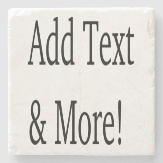 Voeg tekst & meer toe! Pas uw eigen gepersonalisee Stenen Onderzetter (Voorkant)