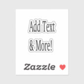 Voeg tekst & meer toe! Pas uw eigen gepersonalisee Sticker (Vel)
