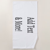 Voeg tekst & meer toe! Pas uw eigen gepersonalisee Strandlaken (Voorkant)