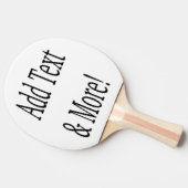 Voeg tekst & meer toe! Pas uw eigen gepersonalisee Tafeltennisbatje (Zijkant)
