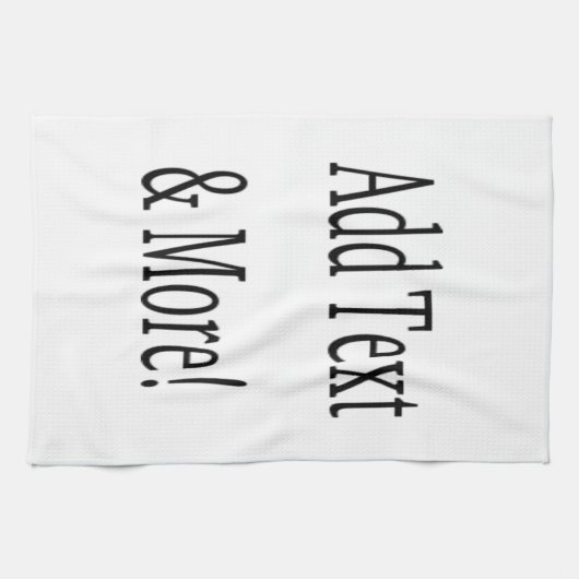 Voeg tekst & meer toe! Pas uw eigen gepersonalisee Theedoek (Horizontaal)