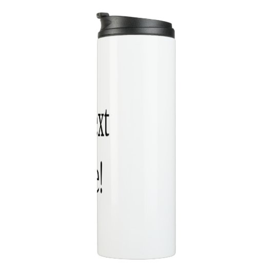 Voeg tekst & meer toe! Pas uw eigen gepersonalisee Thermosbeker (Geroteerd rechts)