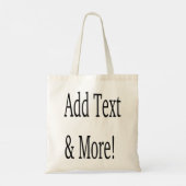 Voeg tekst & meer toe! Pas uw eigen gepersonalisee Tote Bag (Achterkant)