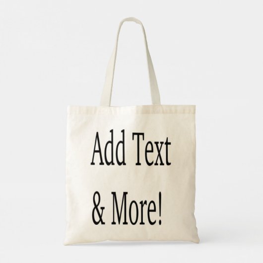 Voeg tekst & meer toe! Pas uw eigen gepersonalisee Tote Bag (Achterkant)
