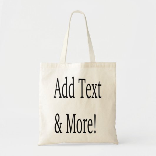 Voeg tekst & meer toe! Pas uw eigen gepersonalisee Tote Bag (Voorkant)