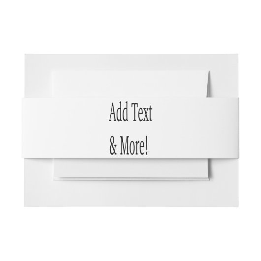 Voeg tekst & meer toe! Pas uw eigen gepersonalisee Uitnodigingen Wikkel (Voorkant Voorbeeld)