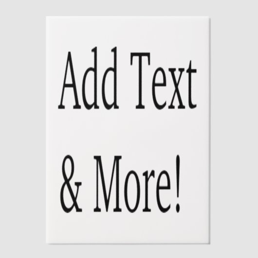 Voeg tekst & meer toe! Pas uw eigen gepersonalisee Vellum Uitnodigingen (Voorkant)