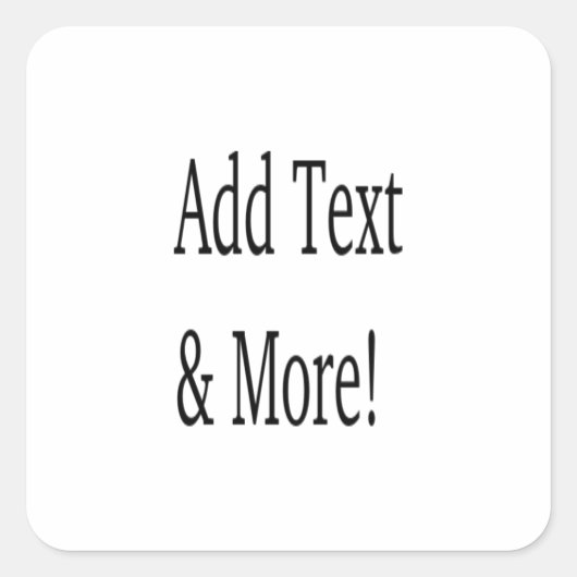 Voeg tekst & meer toe! Pas uw eigen gepersonalisee Vierkante Sticker (Voorkant)