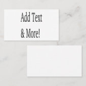 Voeg tekst & meer toe! Pas uw eigen gepersonalisee Visitekaartje (Voorkant / Achterkant)
