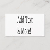 Voeg tekst & meer toe! Pas uw eigen gepersonalisee Visitekaartje (Voorkant)