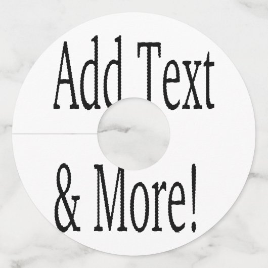 Voeg tekst & meer toe! Pas uw eigen gepersonalisee Wijnglaslabel (Achterkant)