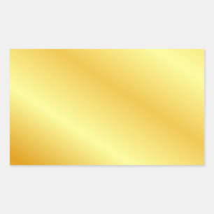 Voeg Tekst Monogram Elegante Metallic Uitstraling  Rechthoekige Sticker