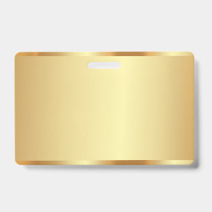 Voeg Tekst Naam Logo Naam Wit Gouden Achtergrond T Badge