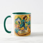 Voeg Tekst Naam toe, Moord Mischief Koffie Mok (Links)