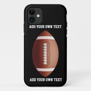 Voeg tekst op football toe werpen kussen Case-Mate iPhone case
