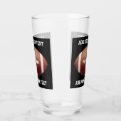 Voeg tekst op football toe werpen kussen glas (Rechts)