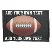 Voeg tekst op football toe werpen kussen kussensloop (Voorkant)