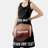 Voeg tekst op football toe werpen kussen schort (Insitu)