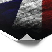 Voeg tekst op het Sierkussen Engelse vlag toe Poster (Hoek)