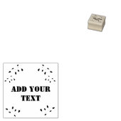 Voeg tekst rubberstempel toe, voeg jouw tekst, rub (Gestempeld)