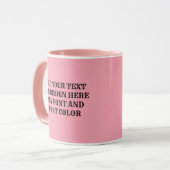 Voeg tekst toe mok (Voorkant links)