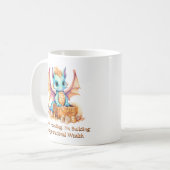 Voeg tekst toe, niet hamsteren gebouwenvermogen koffiemok (Voorkant links)