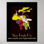 Voeg Tekst toe op  Posters met wijngaarden. (Voorkant)