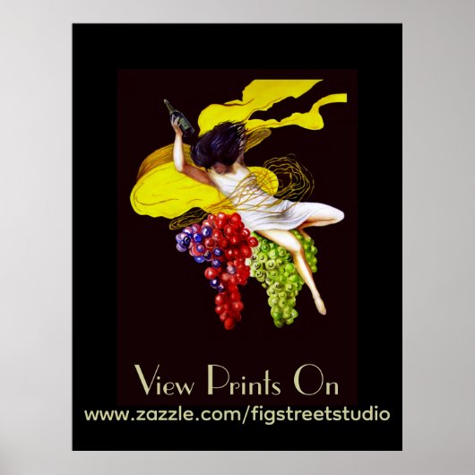 Voeg Tekst toe op  Posters met wijngaarden. (Voorkant)