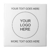 Voeg Tekst toe uploadt Uw Eigen Logo Bedrijfs van  Tegeltje (Voorkant)