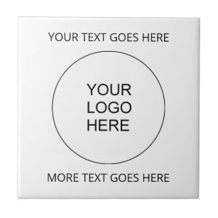 Voeg Tekst toe uploadt Uw Eigen Logo Bedrijfs van  Tegeltje