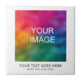 Voeg Tekst toe uploadt Uw Sjabloon van het Afbeeld Tegeltje (Voorkant)