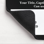 Voeg tekst toe, uw treinfoto hier 4 rechthoekige f muismat (Hoek)