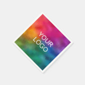 Voeg tekst van bedrijfslogo hier toe Persoonlijk Servet (Hoek)