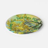 Voeg Tekstwatel en gom-bladeren toe, zodat u klein Papieren Bordje (Gekanteld)