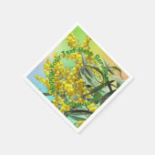 Voeg tekstwatje en gum Leaves Aussie Cocktail toe Servet (Hoek)