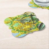Voeg tekstwatje en gum Leaves Aussie toe Kartonnen Onderzetters (Gekanteld)