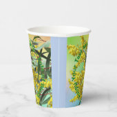 Voeg tekstwatje en gum Leaves Aussie toe Papieren Bekers (Rechts)