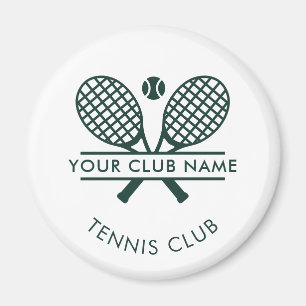 Voeg Tennis Club Naam Team Spelers Custom Magneet