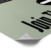 Voeg toe aan de resistentie - Licht Olijf Poster (Hoek)