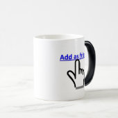 Voeg toe als vriend magische mok (Voorkant rechts)