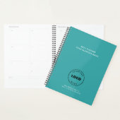 Voeg toe Bedrijf Logo Elegante Bedrijfsmedewerkers Planner (Display)