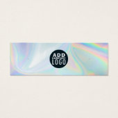 Voeg toe BedrijfsLogo Holographic Earning Display Mini Visitekaartjes (Voorkant)