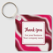 Voeg toe Business Logo Cool Christmas relatiegesch Sleutelhanger (Voorkant)