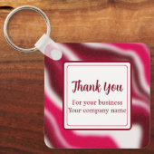 Voeg toe Business Logo Cool Christmas relatiegesch Sleutelhanger (Voorkant)