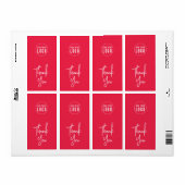 Voeg toe het Manuscript van Logo Dank u de Verpakk Etiket (Full Sheet)