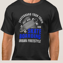 Voeg toe het Skateboard van het Skateboard van de  T-shirt