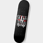 Voeg toe het Stad Town Skateboard Verhard Wit op Z<br><div class="desc">Voeg de Suburb van de Stad of de Naam van de Staat (of andere tekst) op dit Skateboard toe één - zie mijn opslag voor veel meer ideeën van de Cadeau van het Skateboard</div>